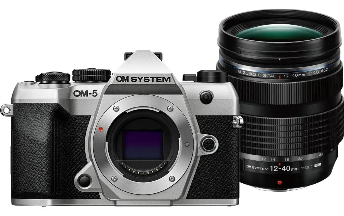 Om-system OM System OM-5 Mark II – Systemkamera Kit 12–40mm, 21,8 MP MFT, Silber
