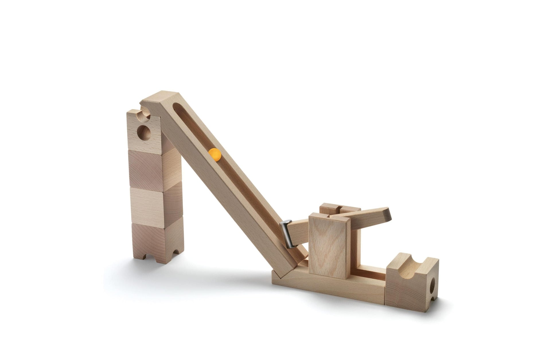 Cuboro KICK Murmelbahn – 13-teilig – ab 8 Jahren – Buche