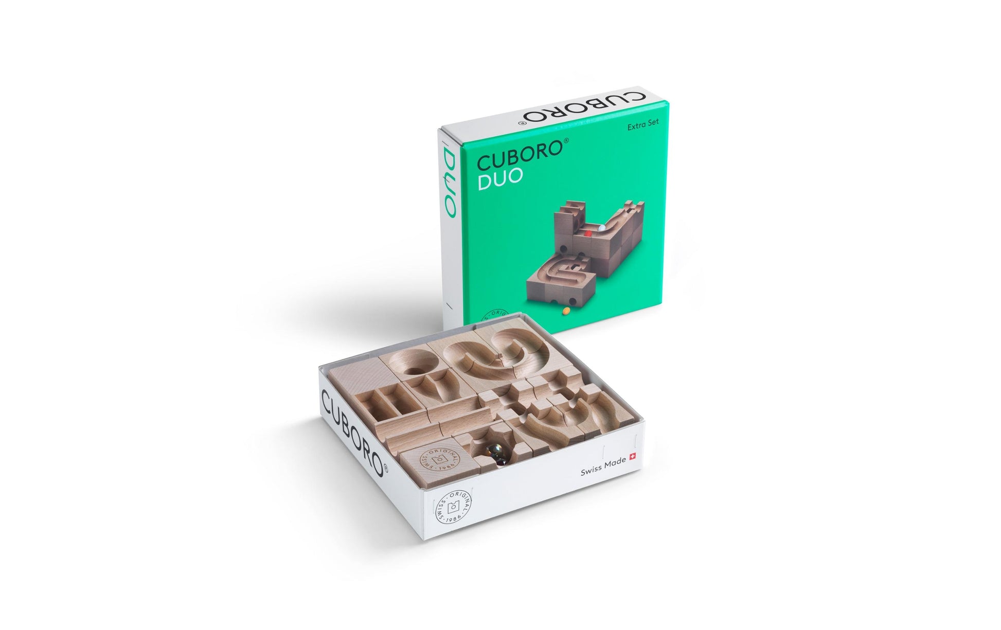 Cuboro DUO Murmelbahn – 21-teilig – ab 8 Jahren – Buche