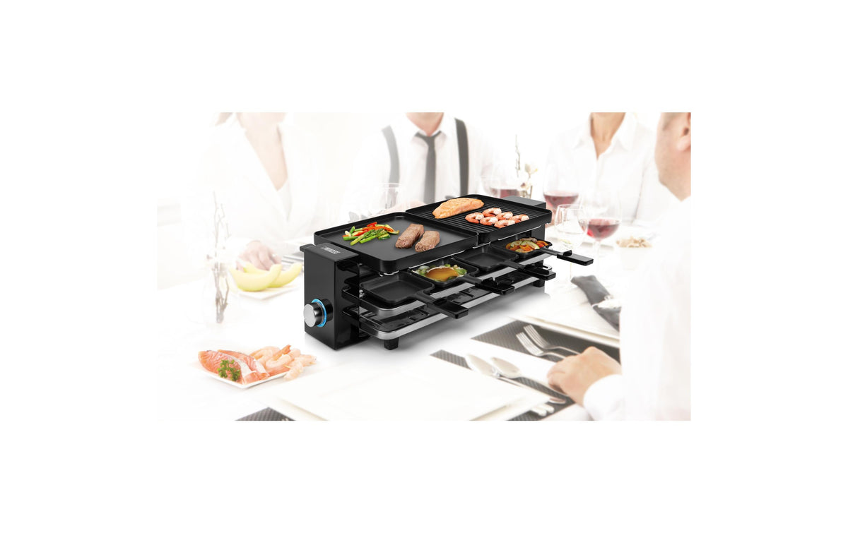 Princess Raclette-Grill Piano 162925 – 8 Personen, 1200 W, teflonbeschichtet – schwarz