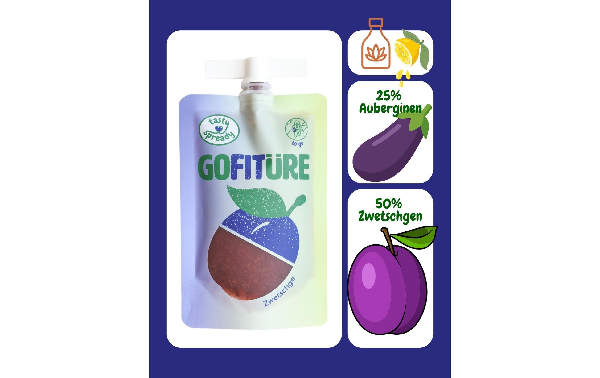 Gofitüre Vegane Zwetschgenkonfitüre – 120 g