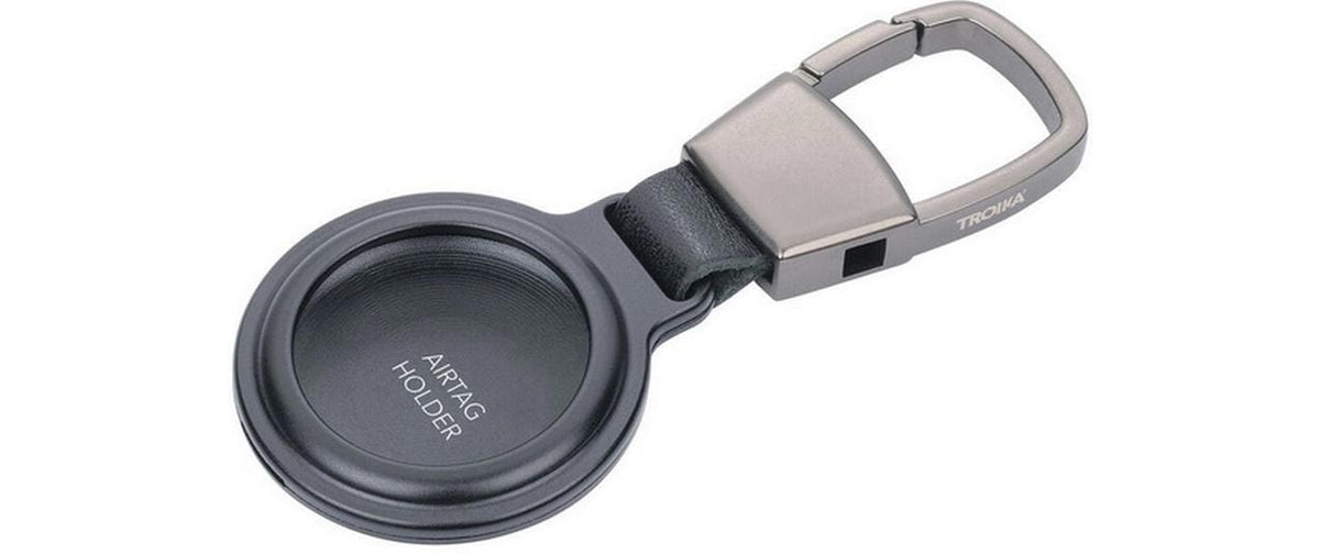 TROIKA AirTag-Hülle für AirTag – Aluminium, Schwarz, 6er-Pack