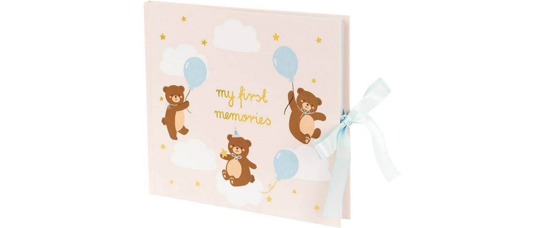 PartyDeco AZ4 Teddybär – Fotobuch, gebunden, mehrfarbig, 25 × 28 cm