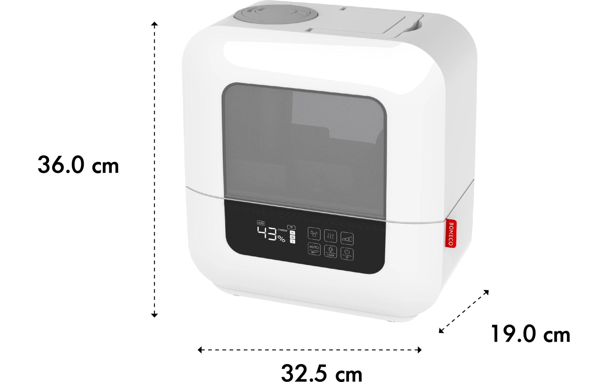 Boneco Luftbefeuchter U700 SMART – Ultraschall, 600 ml/h, Tank 9 l, bis 100m²