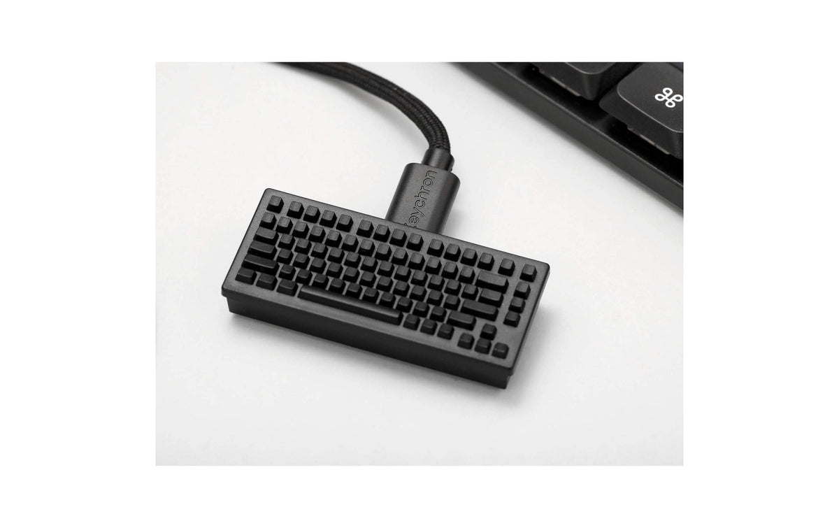 Keychron M3 Mini Metal Edition – Gaming-Maus – Kabellos (Bluetooth/2,4 GHz), 26000 DPI, Rechts, Grau, Schwarz