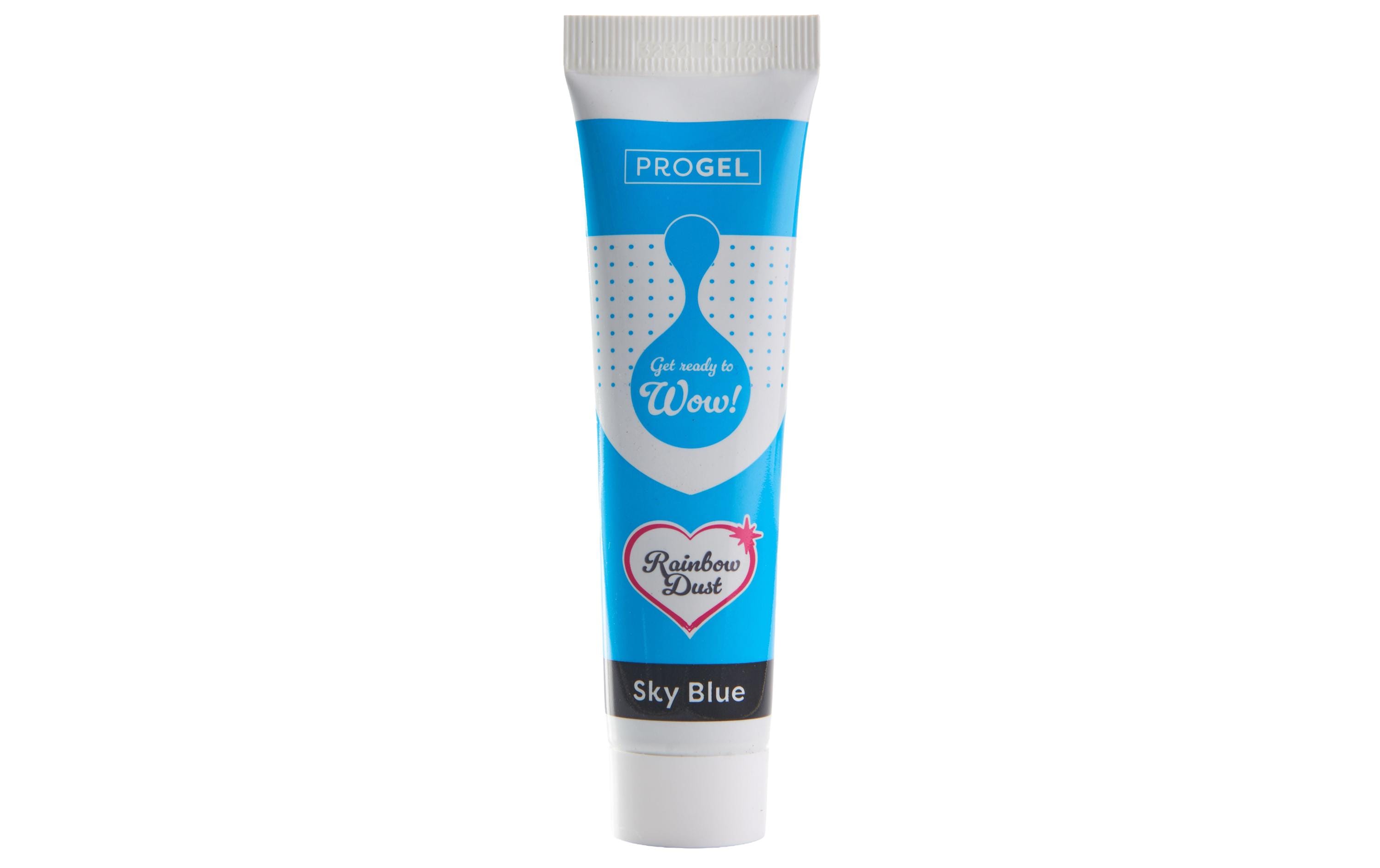 Rainbow dust ProGel Lebensmittelfarbe, Himmelblau, flüssig – 25 g