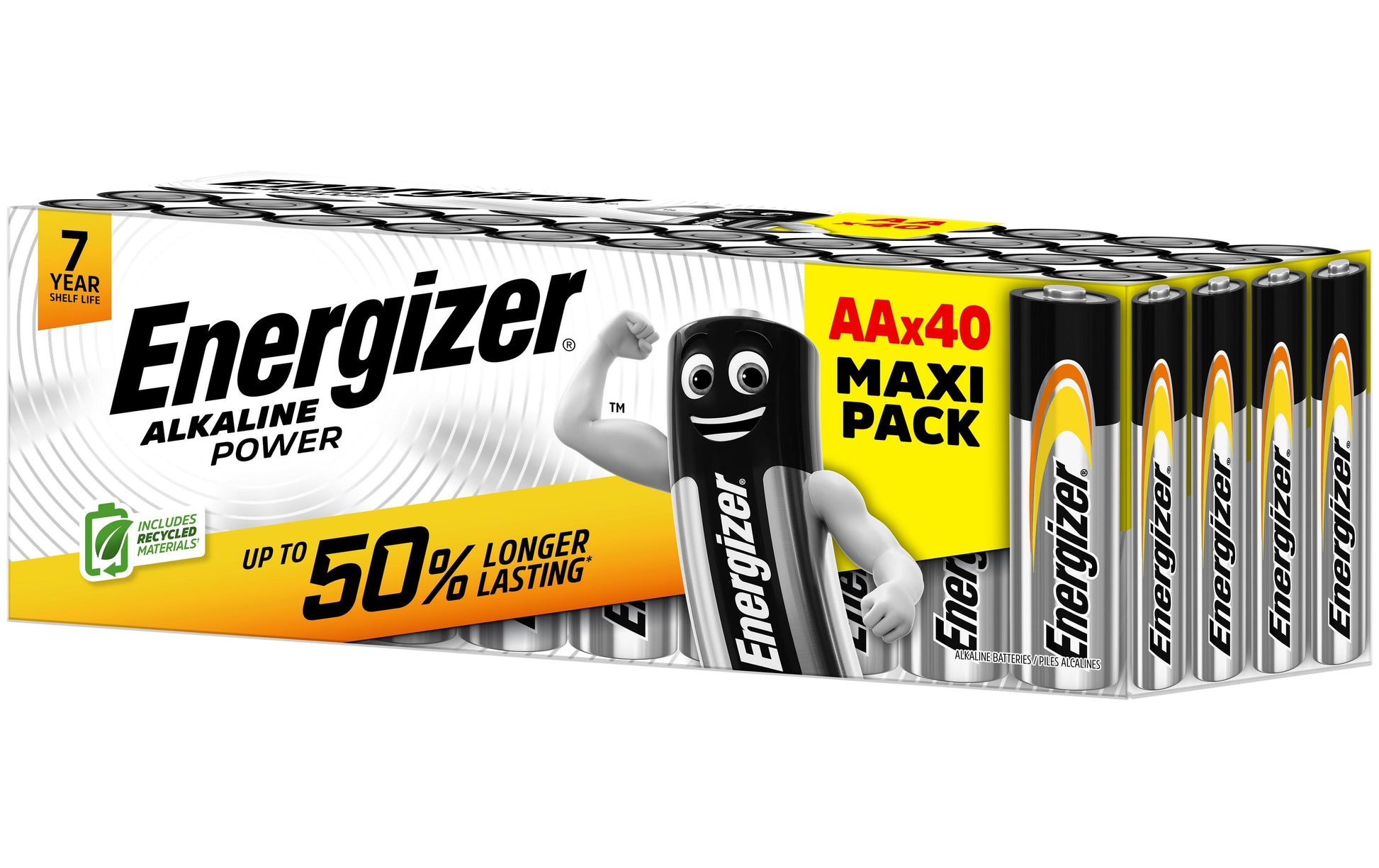 Energizer AA Batterien, Alkaline, 1,5 V – 40 Stk.