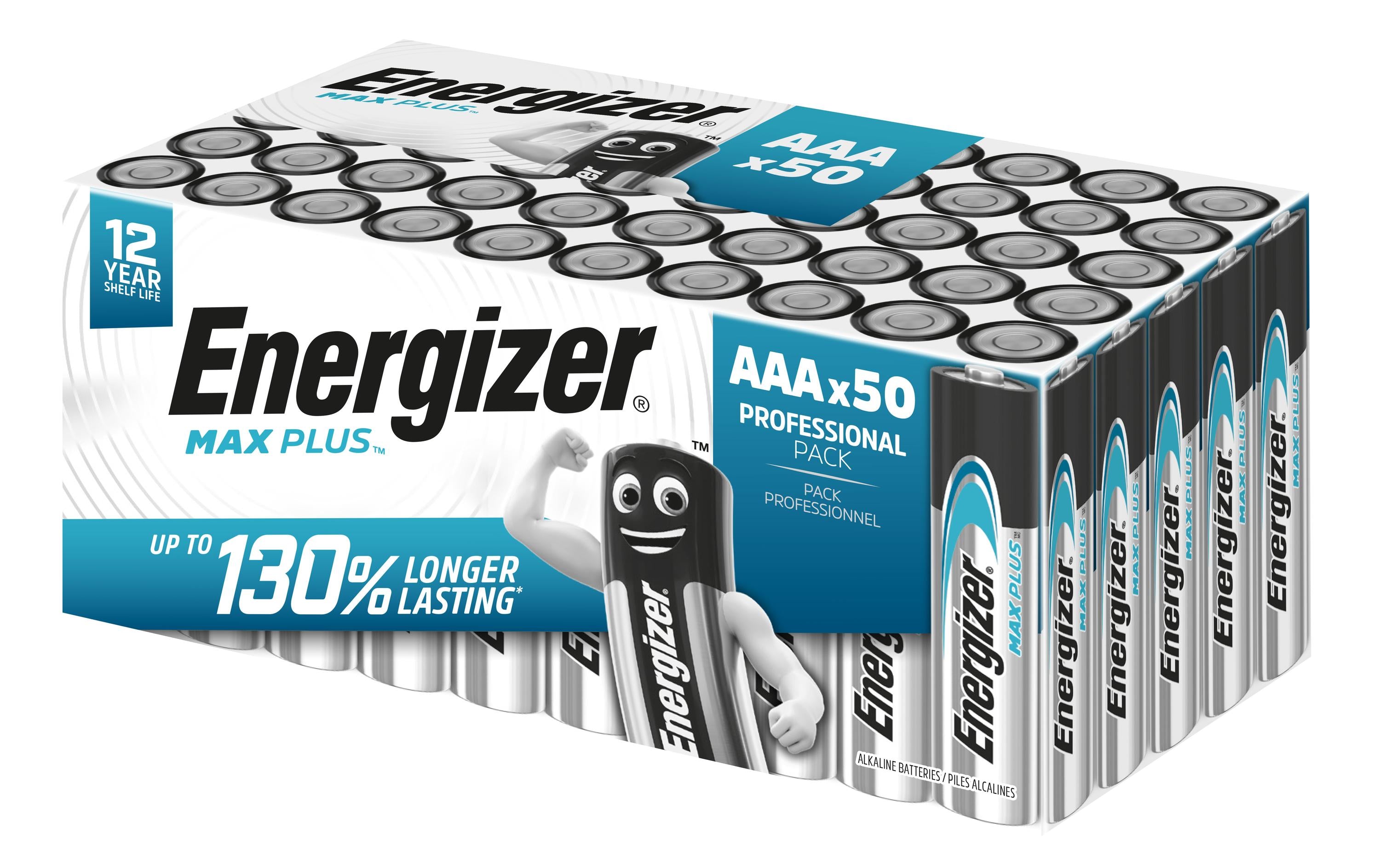 Energizer AAA Batterien, Alkaline, 1,5 V – 50 Stk.
