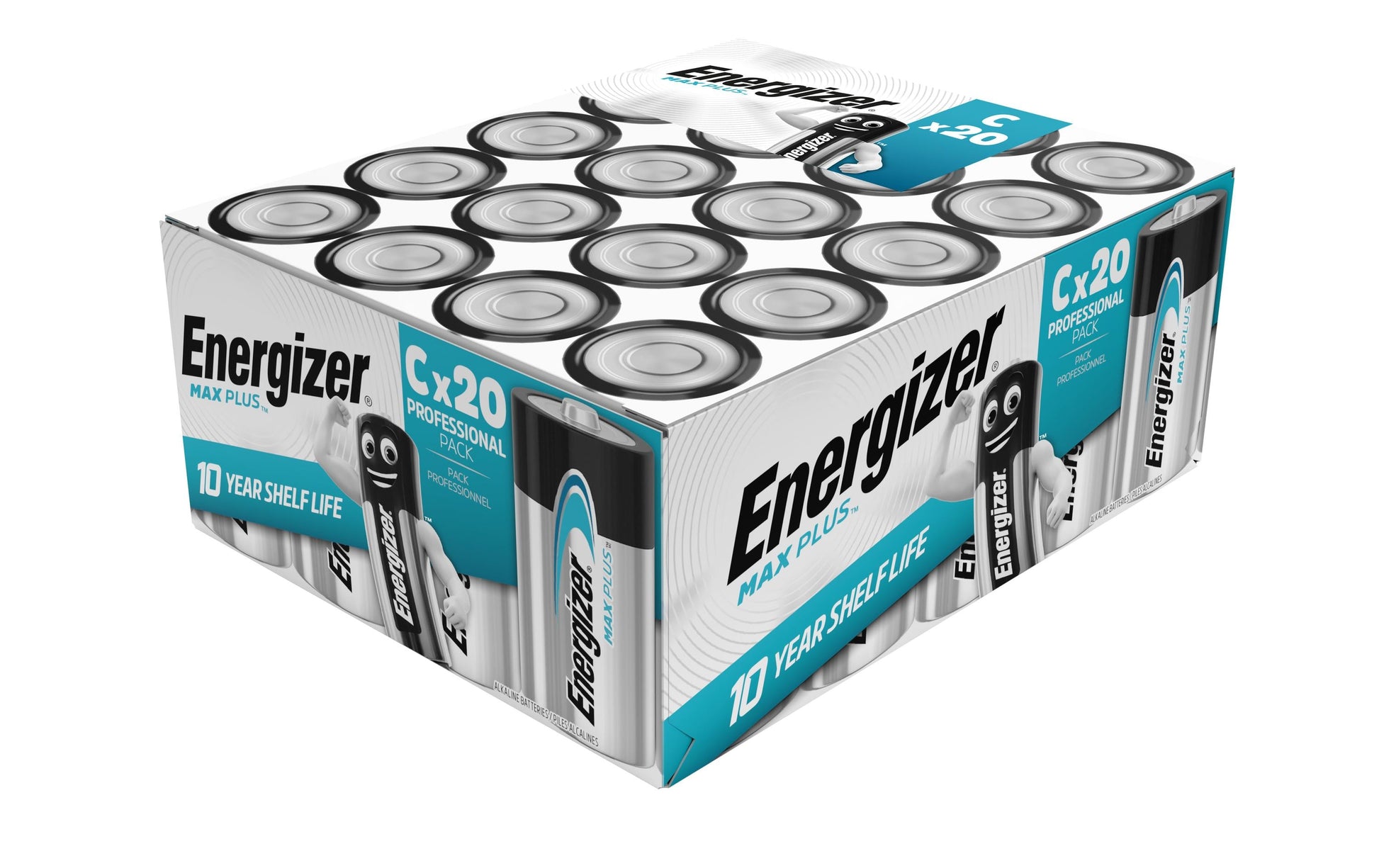 Energizer Max Plus C Batterien, Alkaline, 1,5 V – 20 Stk.