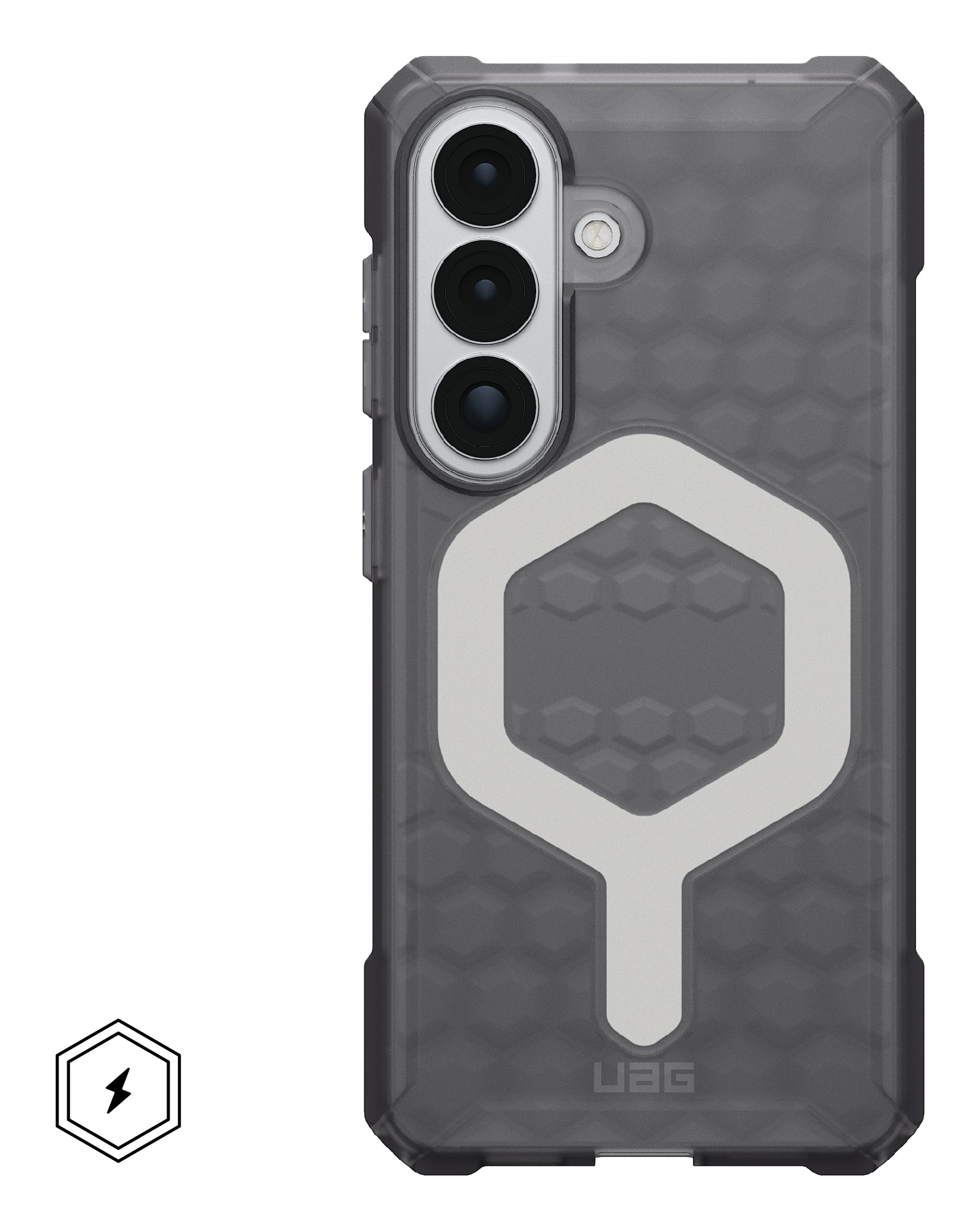 Urban Armor Gear UAG Essential Armor – Rückcover – für Samsung Galaxy S26, MagSafe, TPU, Asche