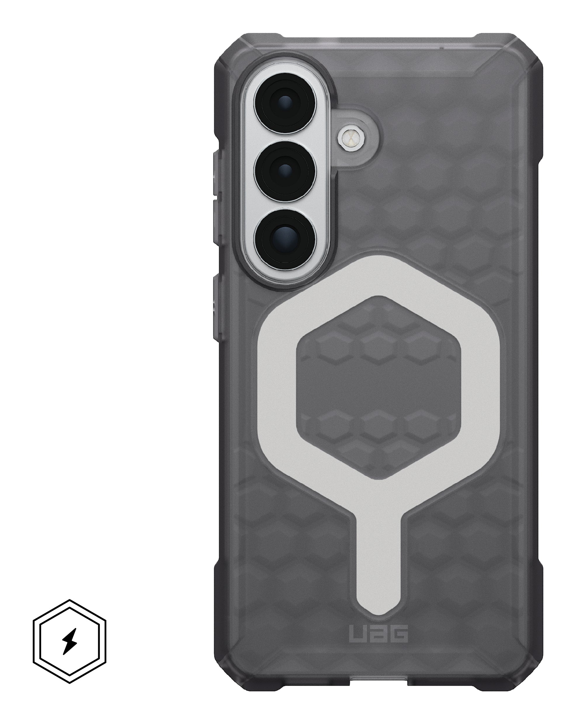 Urban Armor Gear UAG Essential Armor – Rückcover – für Samsung Galaxy S26, MagSafe, TPU, Asche