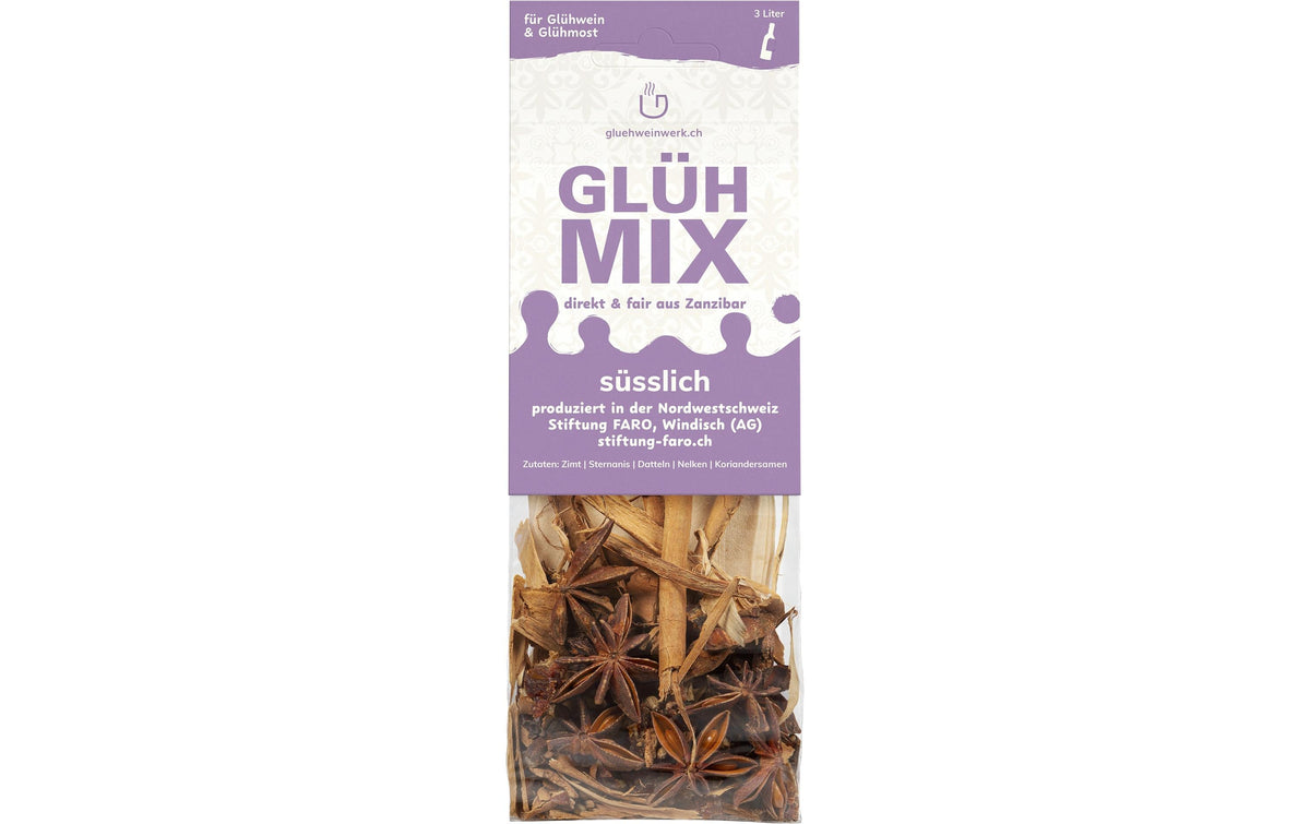 Gluehweinwerk.ch Gewürzmischung Glühmix süsslich, Vegan, glutenfrei – 30 g