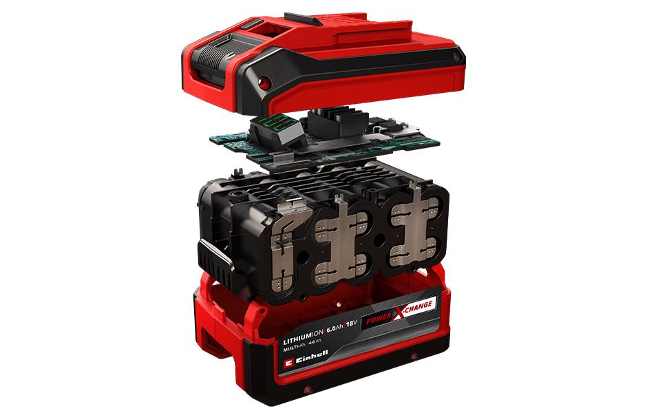 Einhell Akku 18 V 4,0 Ah – Ladegerät 6 A – für Power X-Change