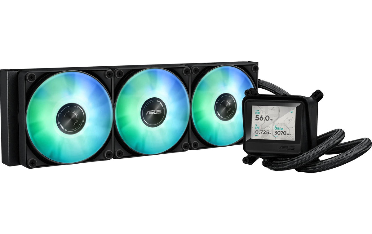 ASUS MAX GAMING LC 360 ARGB LCD – CPU-Kühler – 360 mm, 3×120 mm Lüfter, LCD, für LGA 1851, AM4, AM5 und andere
