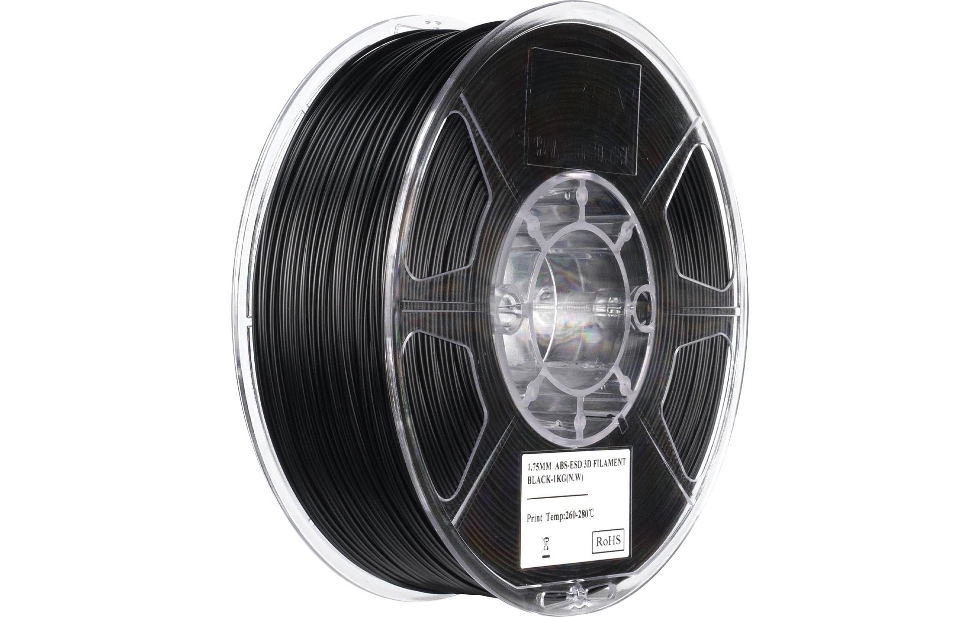 Esun 3D-Drucker-Filament ABS 1,75 mm Schwarz, 1 kg