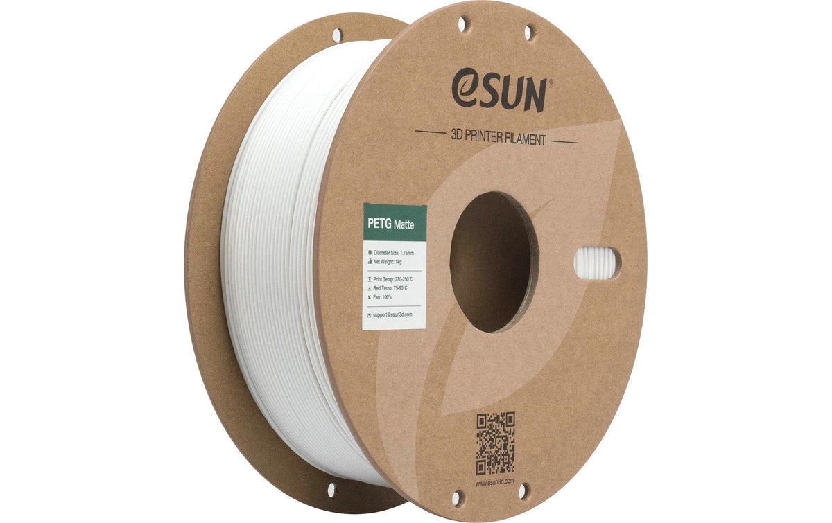 Esun 3D-Drucker-Filament Hyper PETG 1,75 mm Weiss, matt, 1 kg