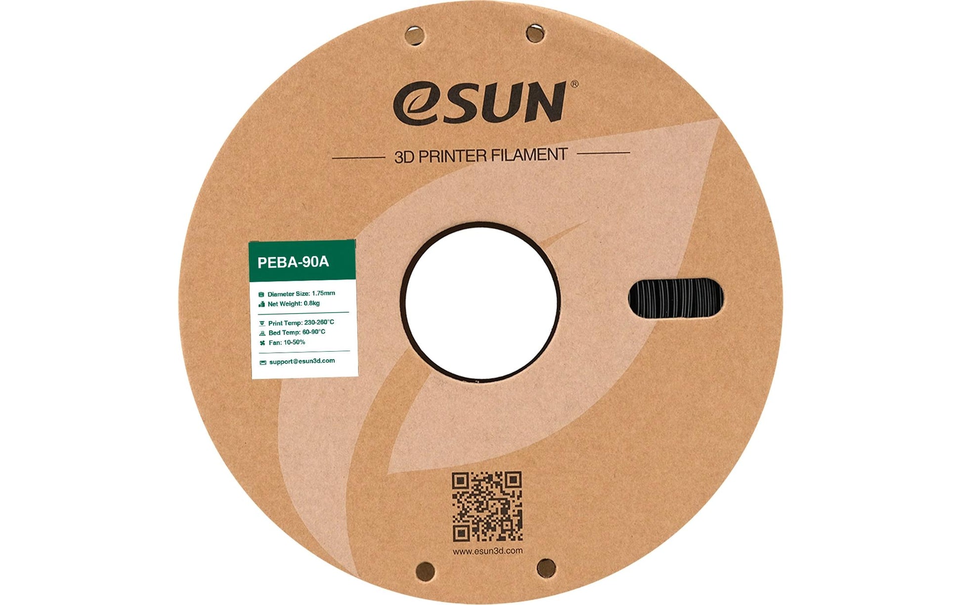 Esun 3D-Drucker-Filament Hyper PEBA 1,75 mm Schwarz, 0,8 kg