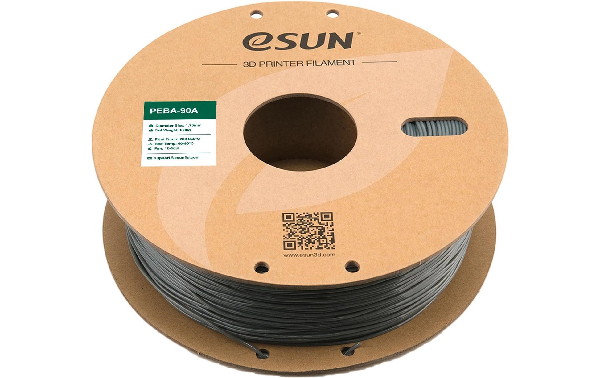 Esun 3D-Drucker-Filament Hyper PEBA 1,75 mm Grau, 0,8 kg