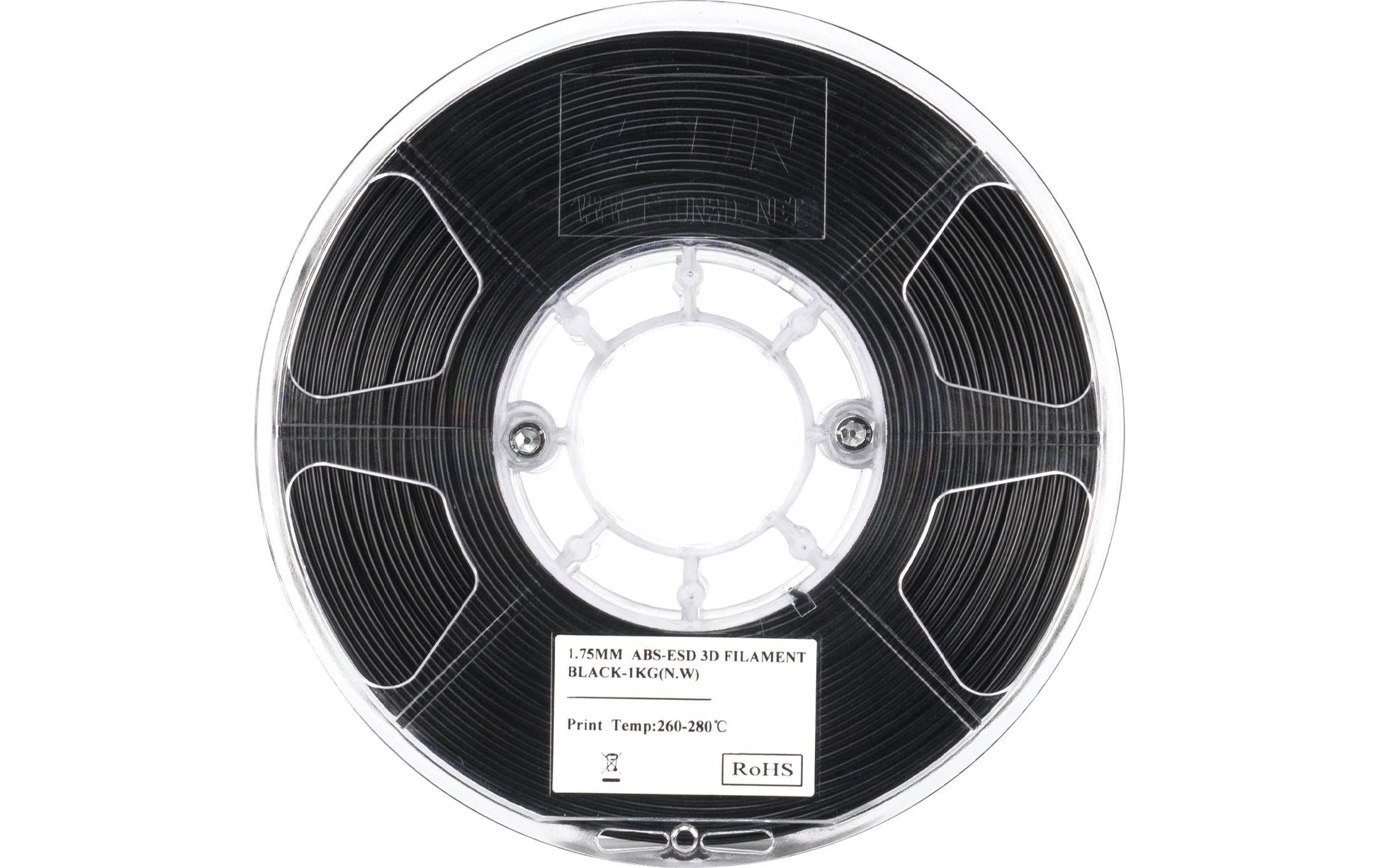 Esun 3D-Drucker-Filament ABS 1,75 mm Schwarz, 1 kg