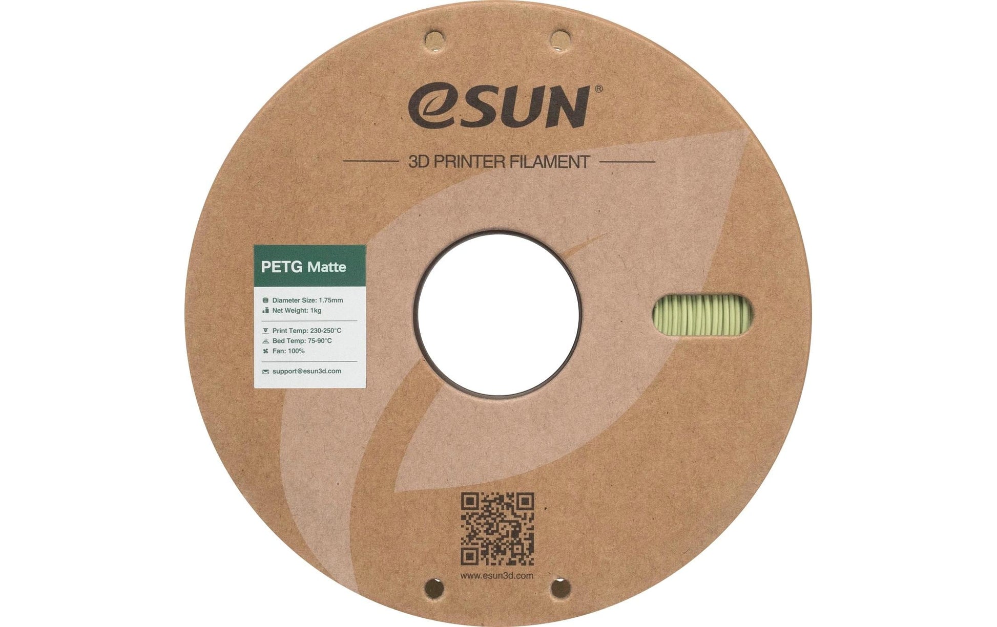 Esun 3D-Drucker-Filament Hyper PETG 1,75 mm Grün, 1 kg