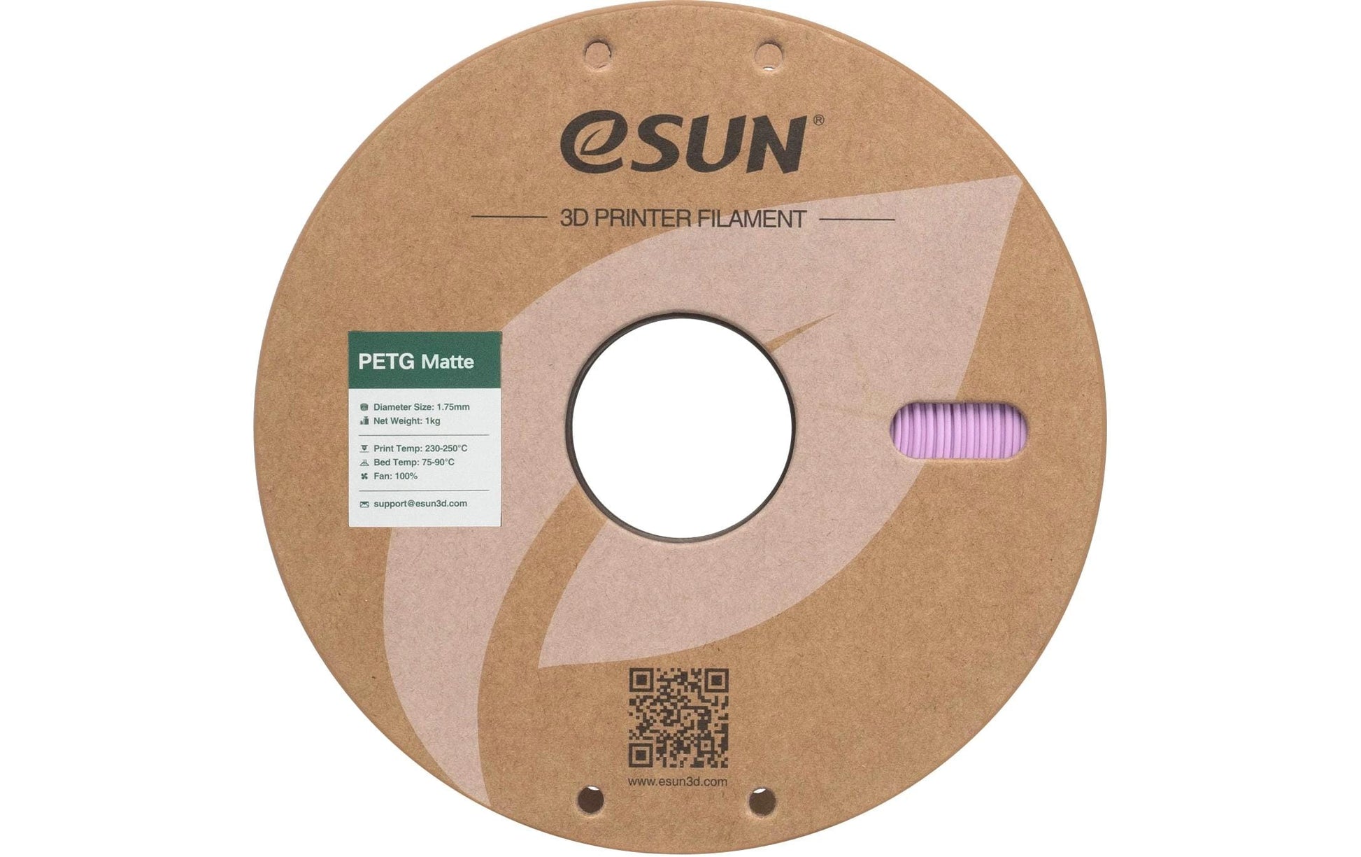 Esun 3D-Drucker-Filament Hyper PETG 1,75 mm Lila, matt, 1 kg