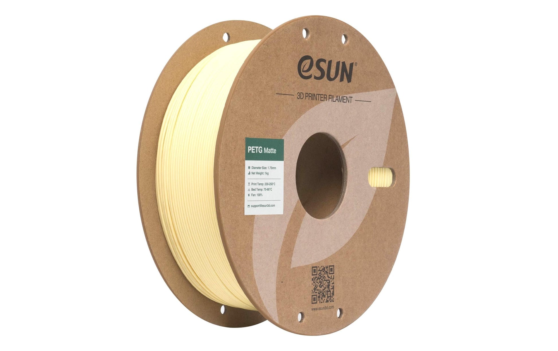 Esun 3D-Drucker-Filament Hyper PETG 1,75 mm Mandelgelb, Matt, 1 kg