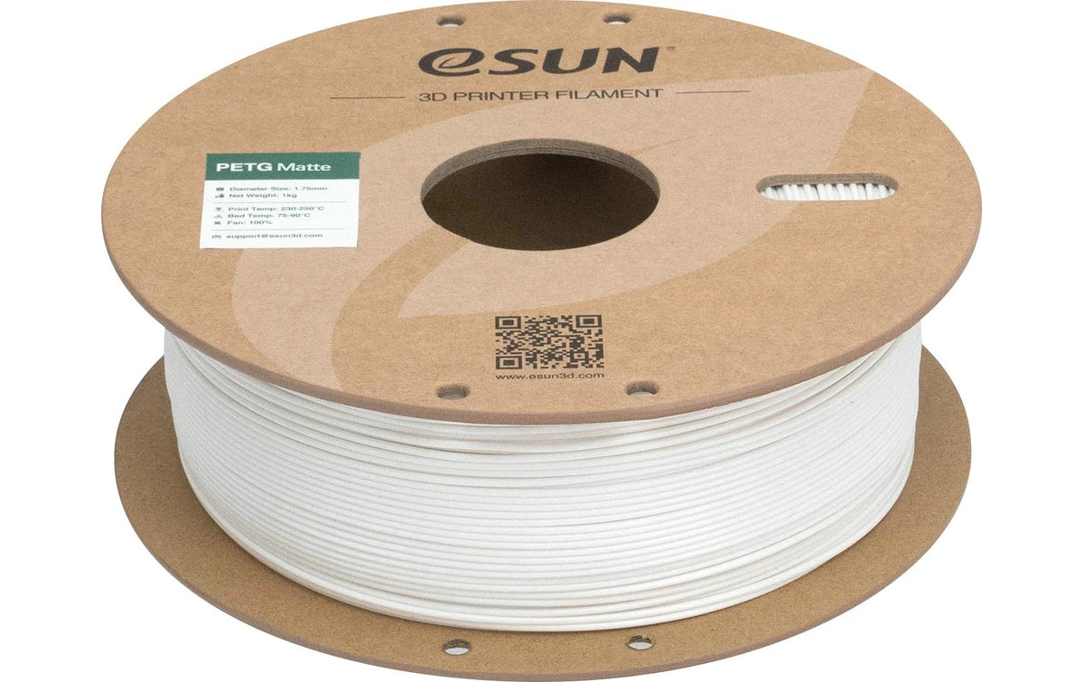 Esun 3D-Drucker-Filament Hyper PETG 1,75 mm Weiss, matt, 1 kg