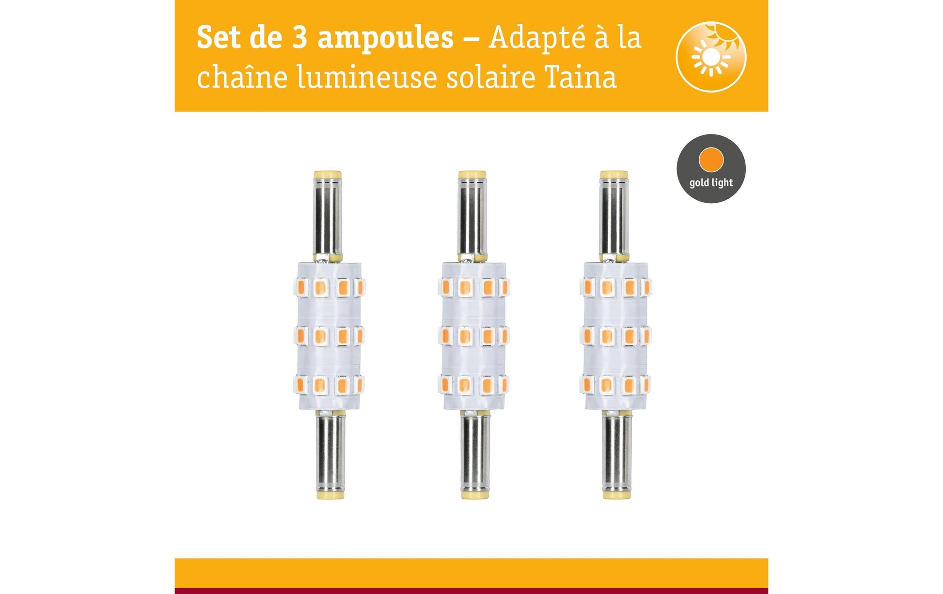 Paulmann LED Stecksockel (Ersatzleuchtmittel) – Warmweiss 2200 K, 50 lm, 0,6 W – IP20 – 1 Stk. – Silber/Metall