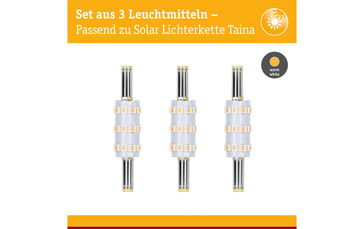 Paulmann Leuchtmittel Stecksockel (LED fest verbaut) – Warmweiss 3000 K, 60 lm, 0,6 W – IP20 – Silber, Metall