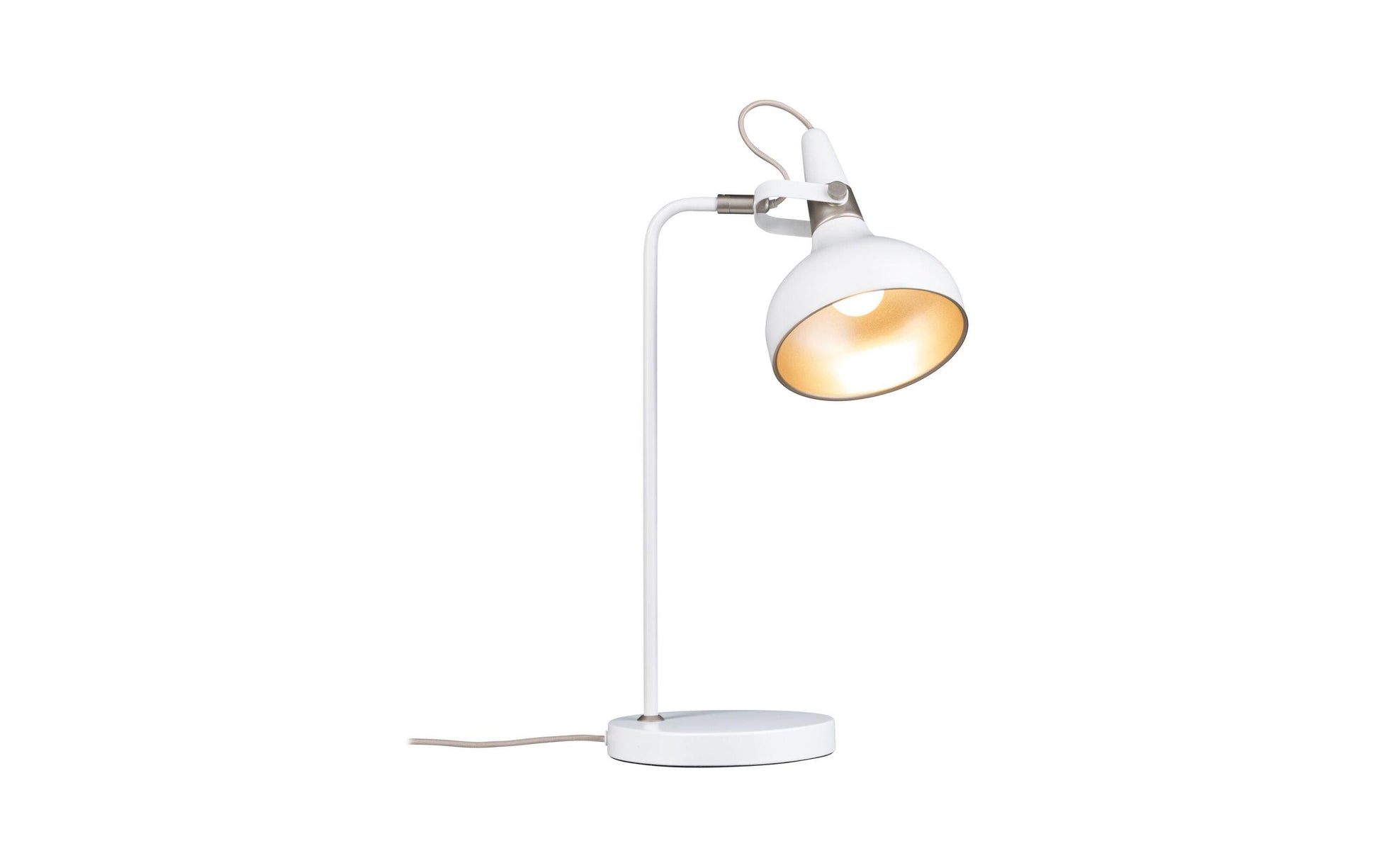 Paulmann Tischleuchte Juna – E14, max. 20 W, 2700–4000 K, dimmbar – Weiss