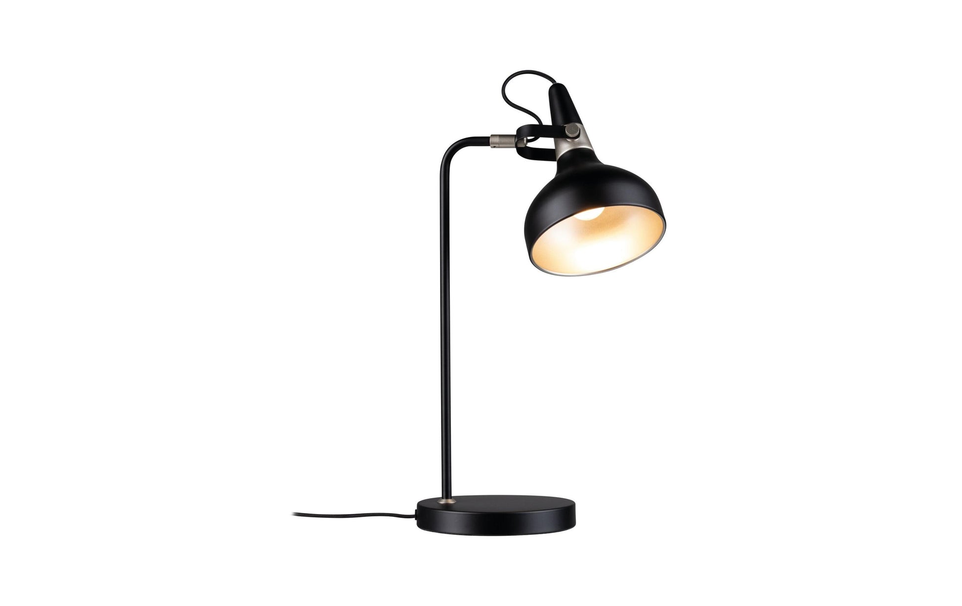 Paulmann Tischleuchte Juna – 18 × 25,5 × 51 cm, 20 W, 2700–4000 K, dimmbar, schwarz, exkl. E14