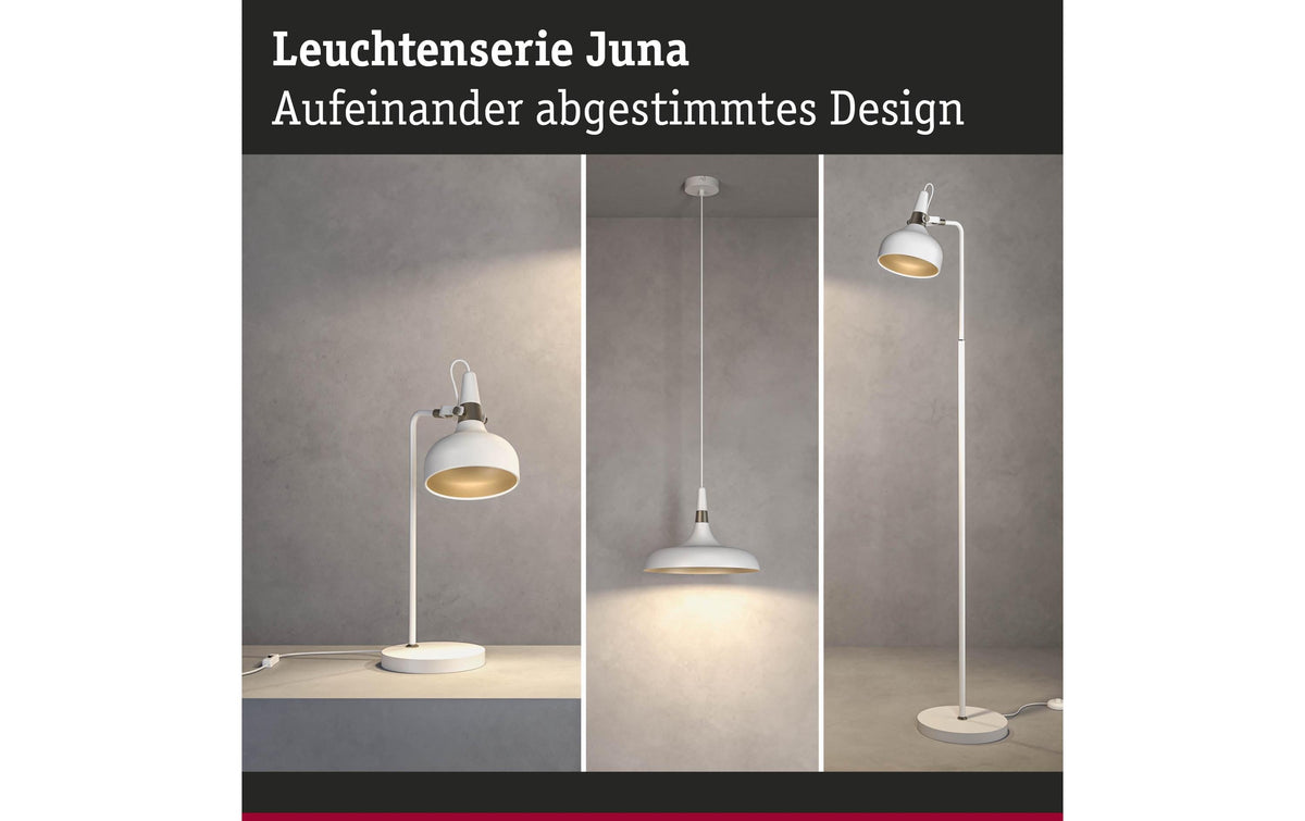 Paulmann Tischleuchte Juna – E14, max. 20 W, 2700–4000 K, dimmbar – Weiss