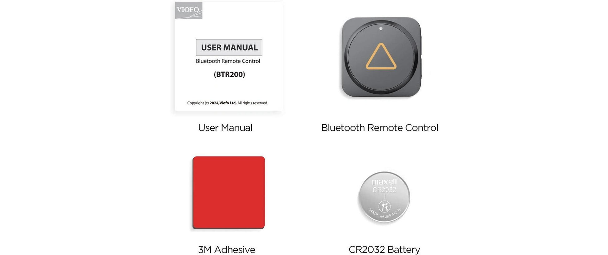 Viofo BTR200 Bluetooth-Fernbedienung – Schwarz