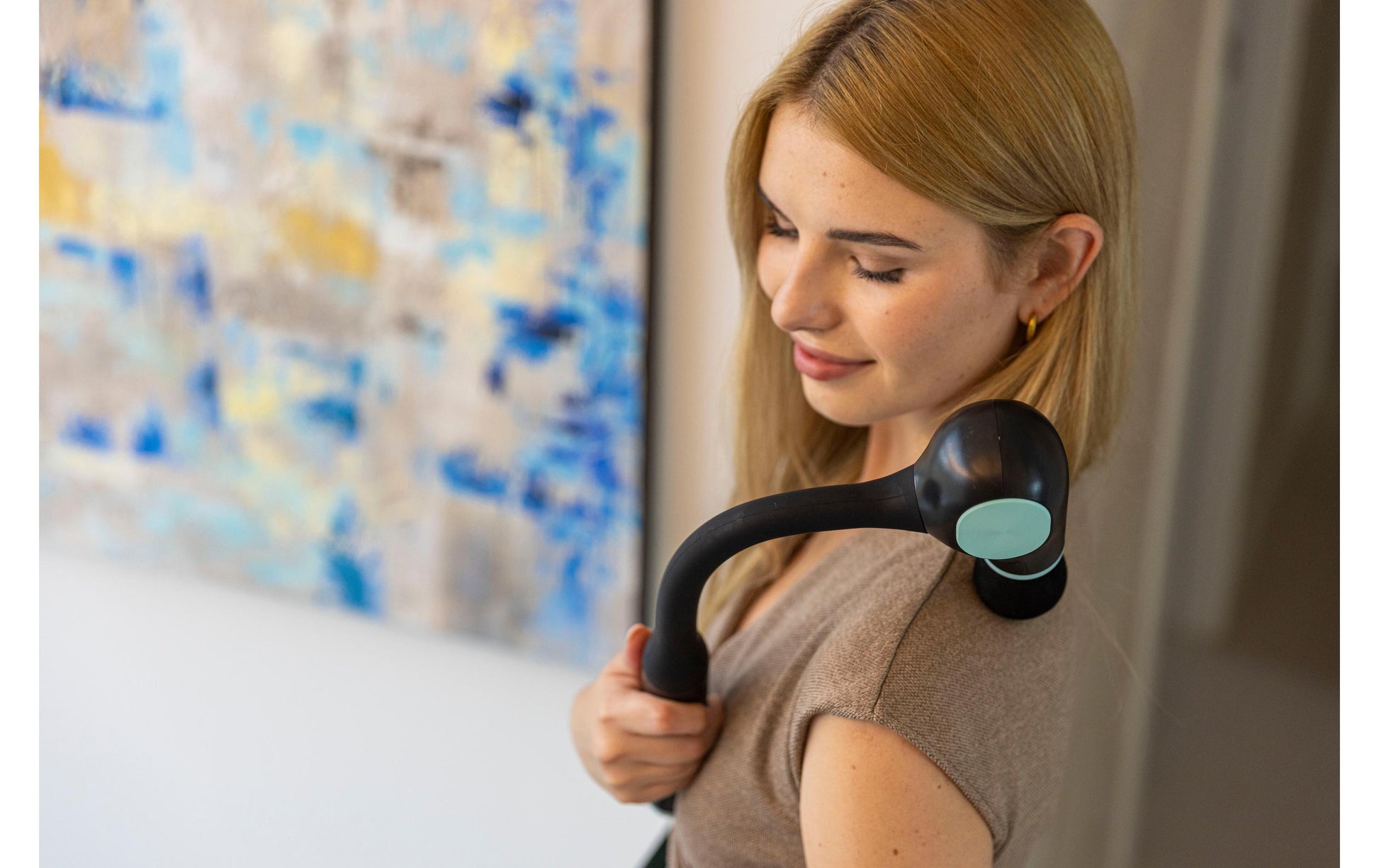 Medivon Massagegerät Drift – Perkussionsmassage, Cellulite-Massage, 5 Programme – Akku, USB – Blau, Schwarz