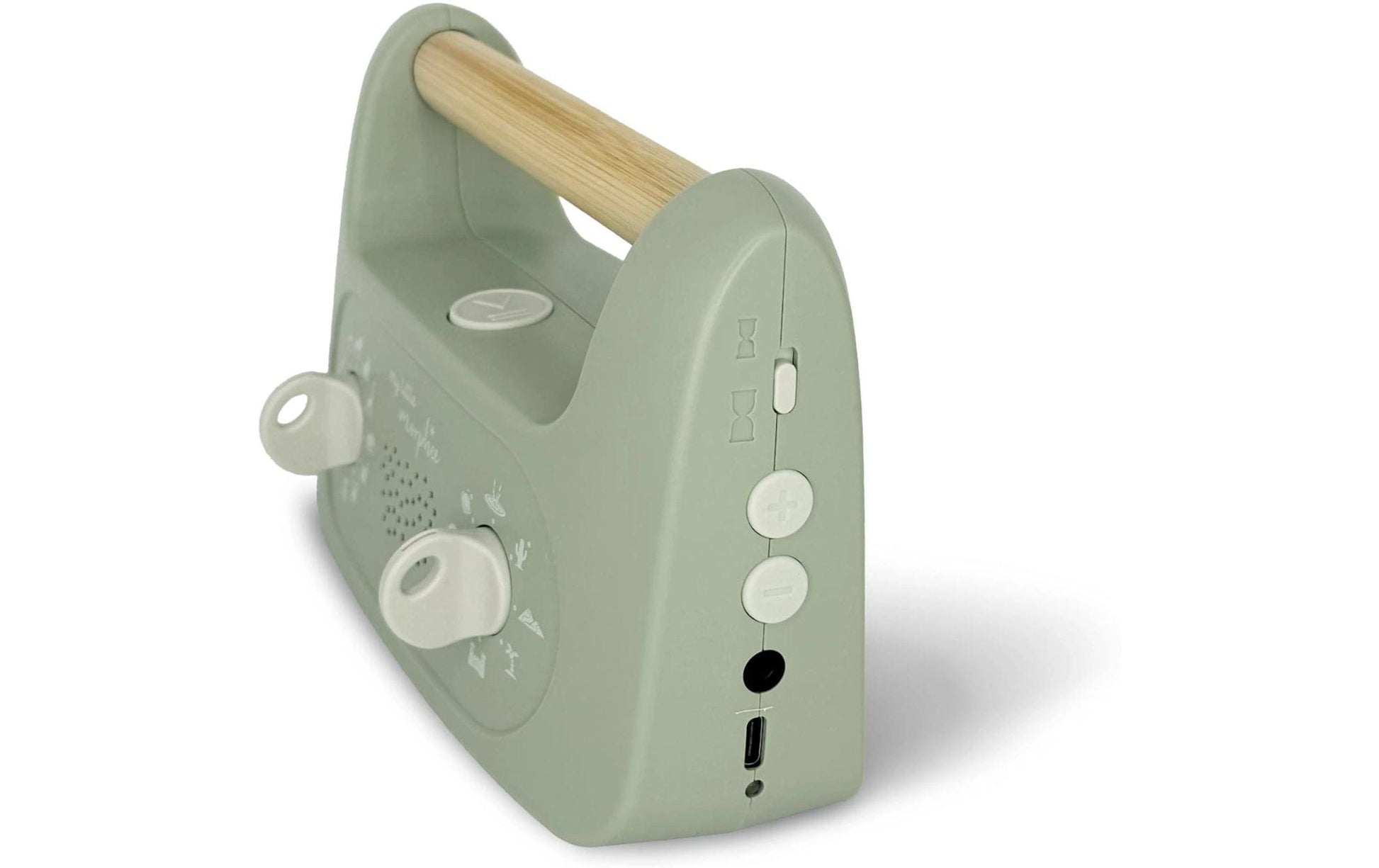 Morphée Little Morphée – Audioplayer, Einschlafhilfe, Batteriebetrieb, USB – Buchenholz/Grün