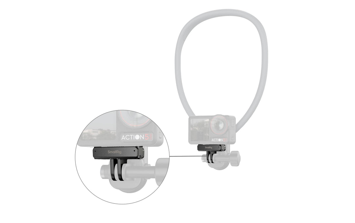 SmallRig Quick-Release-Adapter – für DJI Osmo 360, Action 5 Pro, Action 4 und andere – Schwarz
