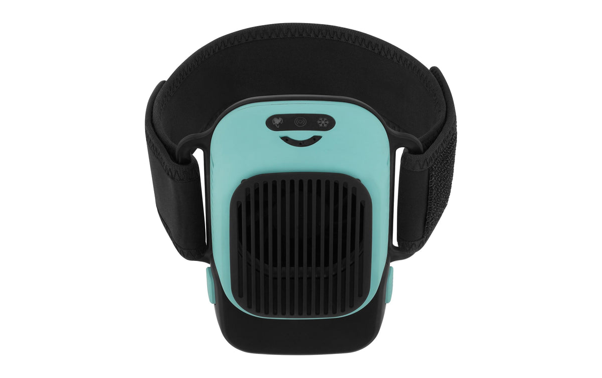 Medivon Massagegerät (elektrisch) DualTherm – Wärmetherapie, 3 Programme, Akkubetrieb, USB – Schwarz, Türkis