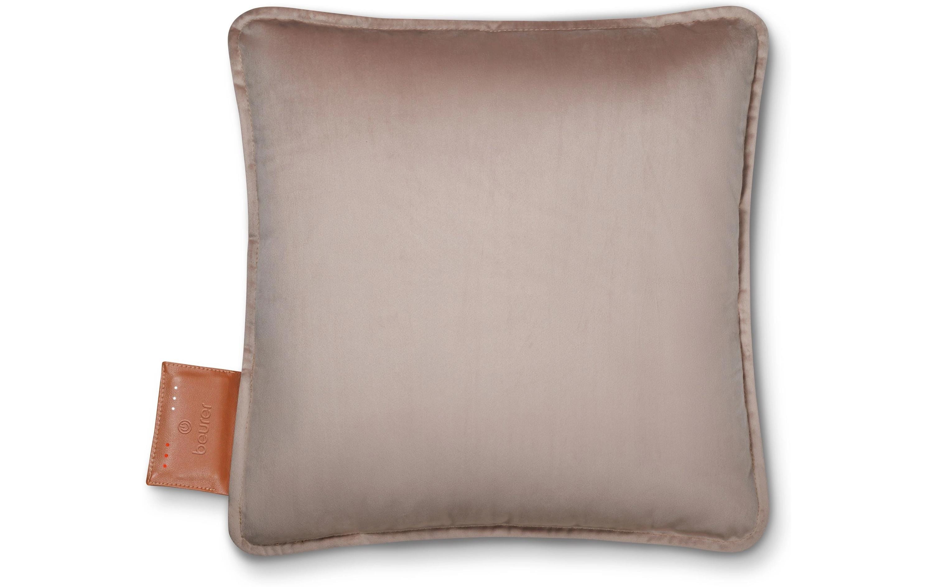 Beurer Heaty HK77 Heizkissen – Flauschfaser, 3 Betriebsstufen, Taupe