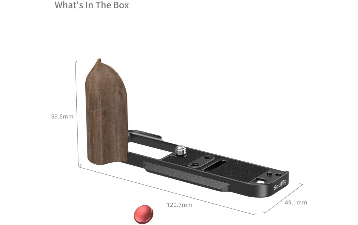 SmallRig L-Platte mit Holzgriff – für FUJIFILM X-T30 III – Schwarz