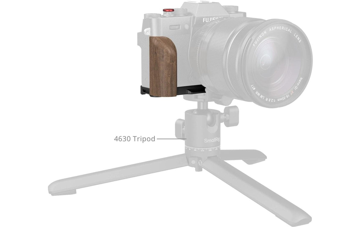 SmallRig L-Platte mit Holzgriff – für FUJIFILM X-T30 III – Schwarz