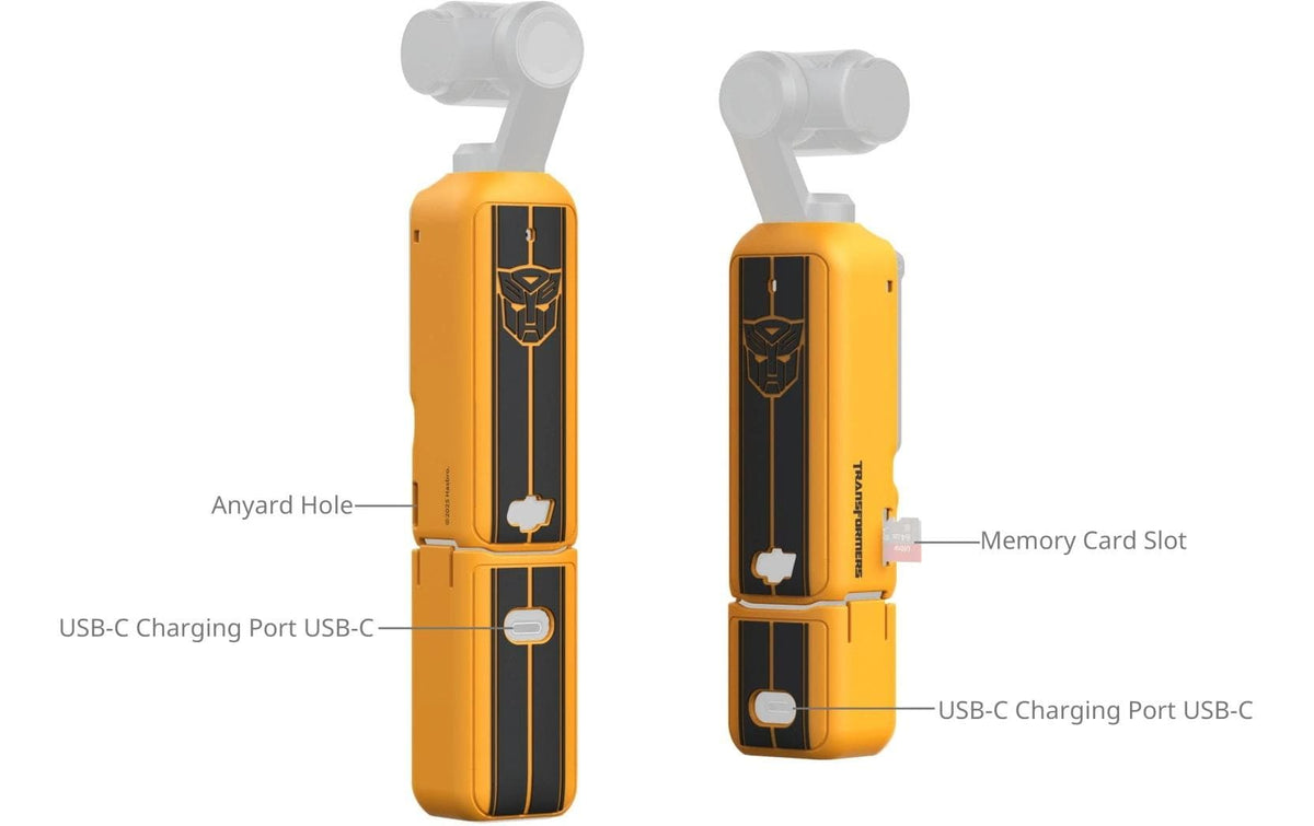 SmallRig Silicone Case Kit Advanced – Silikonhülle für DJI Osmo Pocket 3 – Gelb/Schwarz