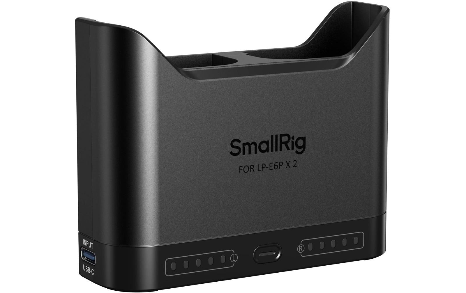 SmallRig Akkulader – für Canon LP-E6P, LP-E6NH, LP-E6N und andere – 2-fach, USB-C, 1 A