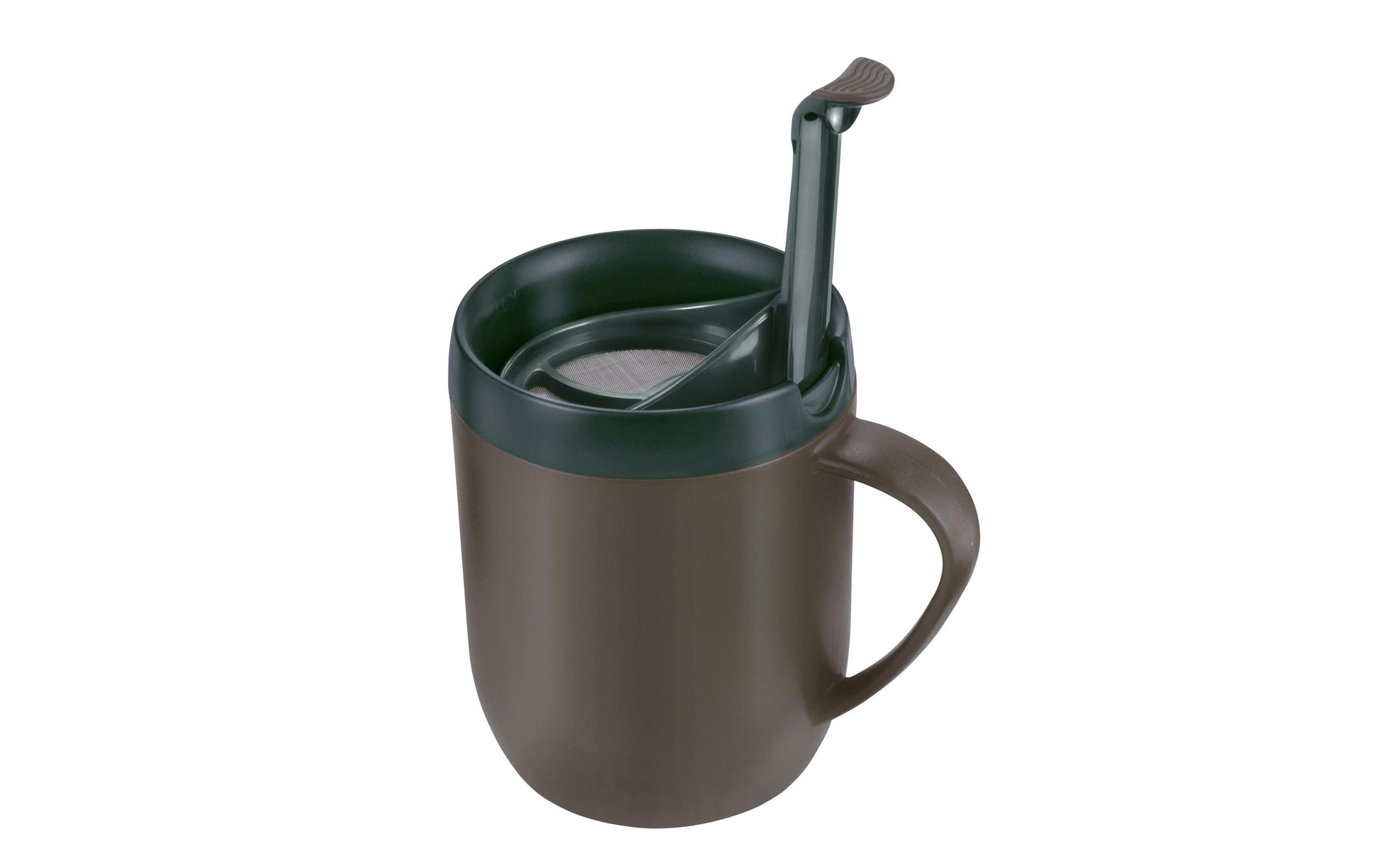 Zyliss Kaffeebecher – 350 ml, Edelstahl, Grau, mit Edelstahlsieb