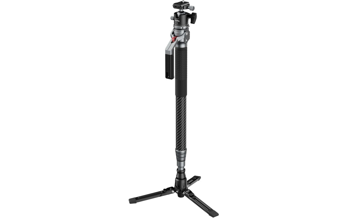 SmallRig Carbonfaser Einbeinstativ – 4 Sektionen, 68,1–166,5 cm – Belastbarkeit 15 kg – 1/4"/3/8"