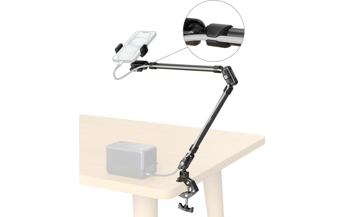 SmallRig Desktop Magic Arm Tischstativ – 2 Sektionen, 360° Ausrichtung, 570–658,5 mm, 1 kg, 1/4" – Schwarz