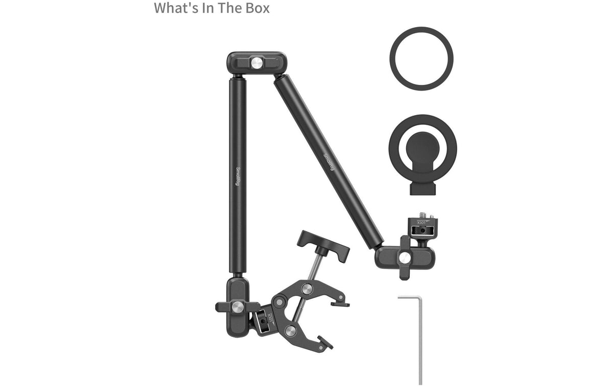 SmallRig Desktop Magic Arm – 2-Segmente, 360° Ausrichtung, magnetischer Halter – für MagSafe-Smartphones