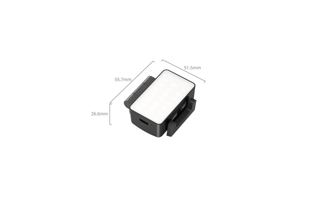 SmallRig LED-Videoleuchte Bi-Color – 2700–6500 K, dimmbar – 480 Lux – für DJI Osmo Pocket 3