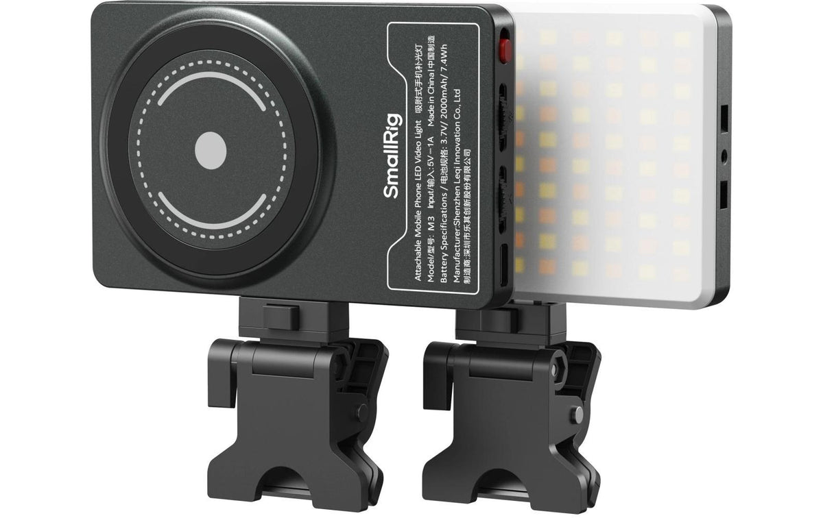SmallRig M3 – Ansteckbare LED-Videoleuchte – dimmbar, 2700–6500 K, 700 Lux – Dunkelblau