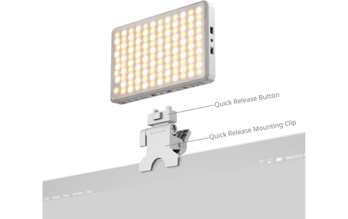 SmallRig M3 – LED-Video-Licht – dimmbar, 2700–6500 K, 700 Lux – für Smartphone – Weiss