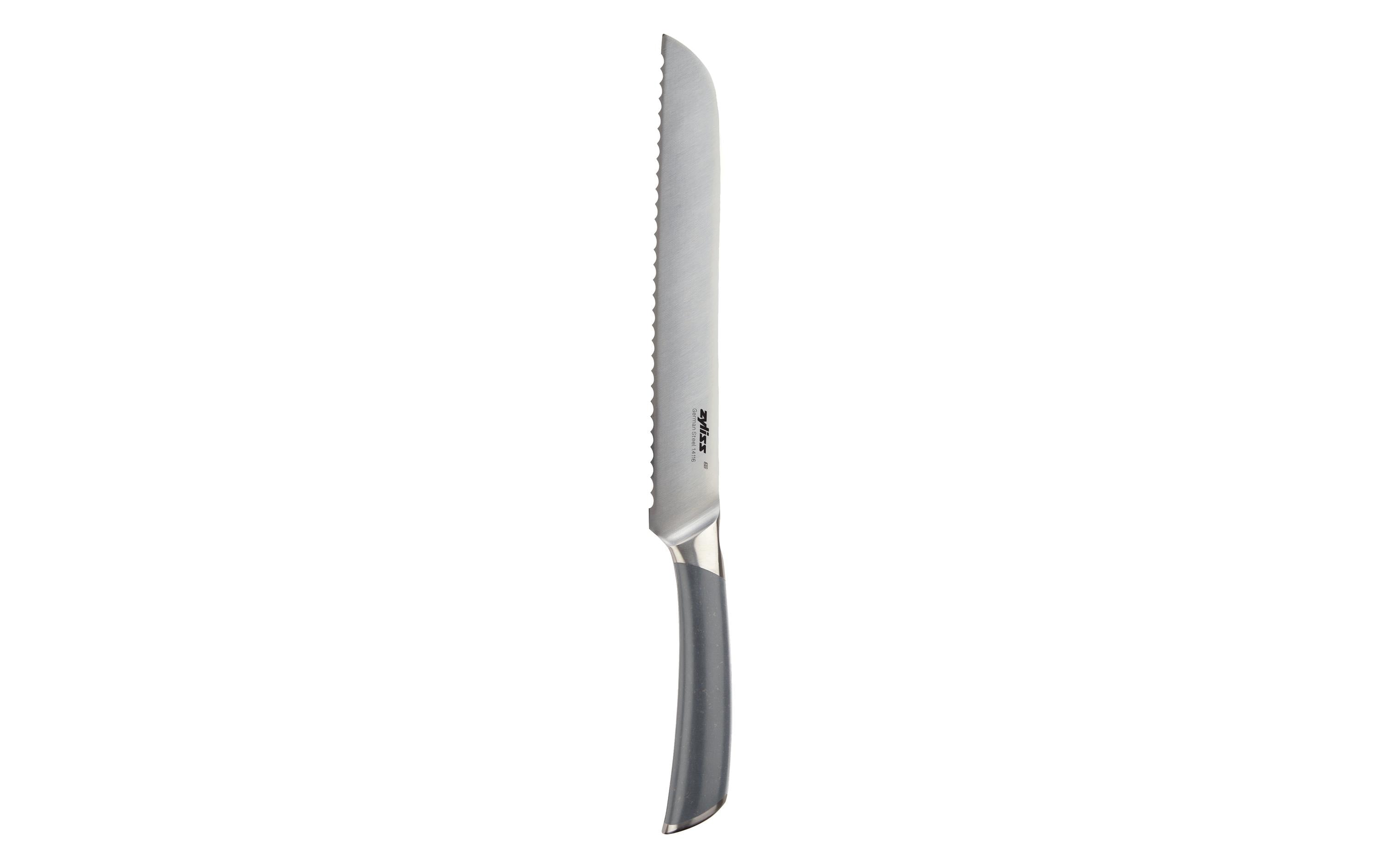 Zyliss Brotmesser 21,4 cm, Edelstahl, Edelstahlgriff, Grau